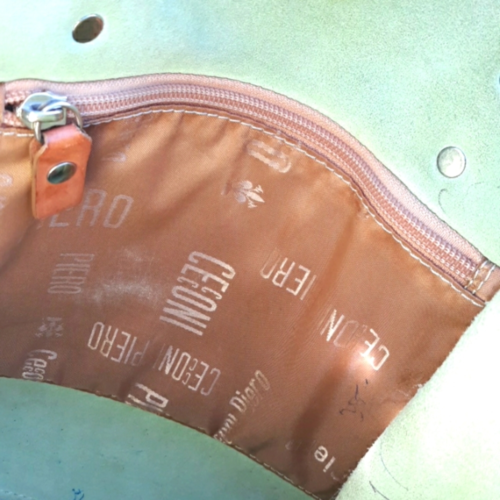 GUC CEONI PIERO LEATHER PAINTED BAG - Picture 9 of 13